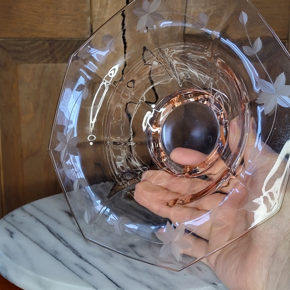 Pink Glass Bowl - Picture 8 of 14